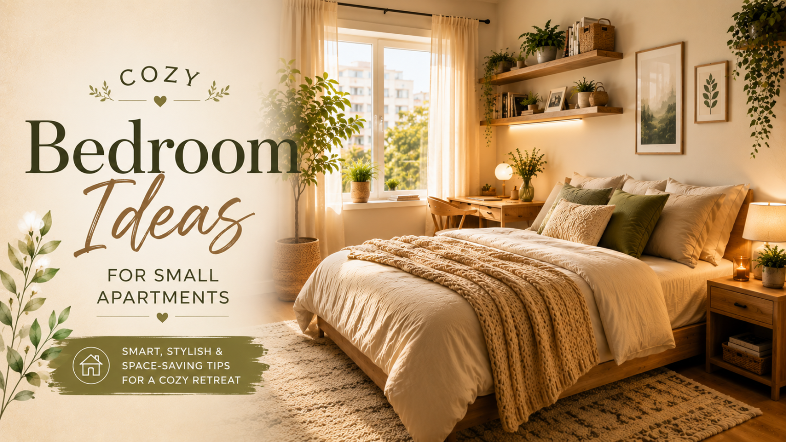 cozy bedroom ideas for small apartments
