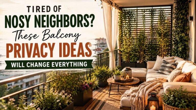 Tired of Nosy Neighbors? 14 Balcony Privacy Ideas That Transform Any Outdoor Space