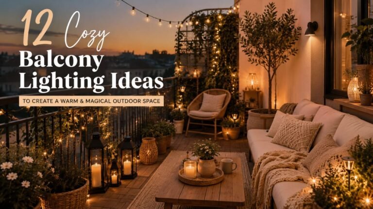 12 Cozy Balcony Lighting Ideas That Make Every Evening Feel Magical