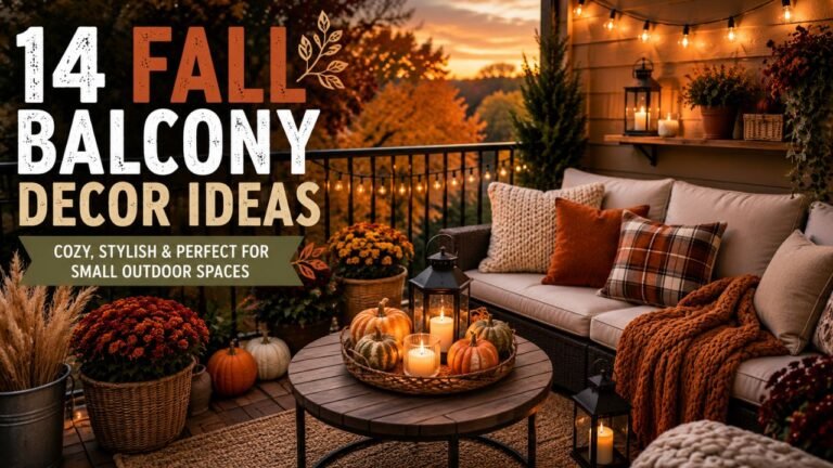 14 Fall Balcony Decor Ideas for Cozy Autumn Outdoor Living