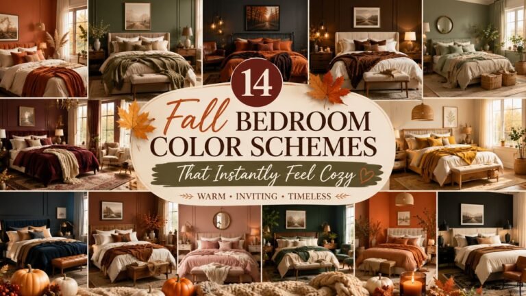 14 Fall Bedroom Color Schemes That Instantly Feel Cozy