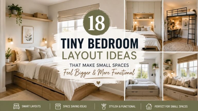 18 Tiny Bedroom Layout Ideas That Make Small Spaces Feel Bigger and More Functional