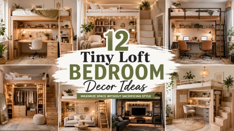 12 Tiny Loft Bedroom Decor Ideas That Maximize Space and Style