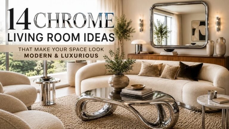 14 Chrome Living Room Ideas That Make Your Space Look Modern and Luxurious