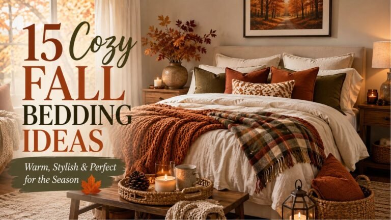 fall bedding ideas for cozy makeover