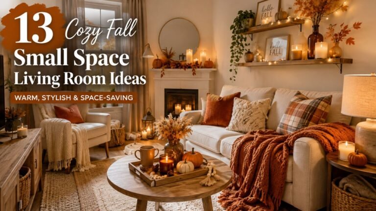 13 Cozy Fall Living Room Ideas That Make Tiny Homes Feel Warm & Inviting