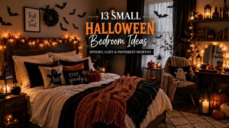13 Small Halloween Bedroom Decoration Ideas That Are Cozy, Spooky & Perfect for Small Spaces