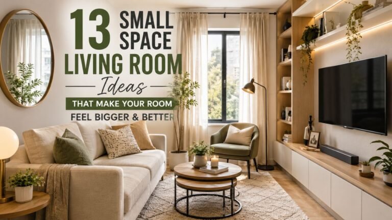 13 Small Space Living Room Ideas That Make Your Home Feel Bigger & Better