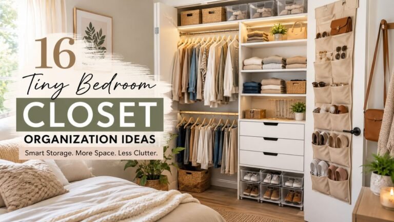 16 Tiny Bedroom Closet Organization Ideas That Instantly Double Your Storage