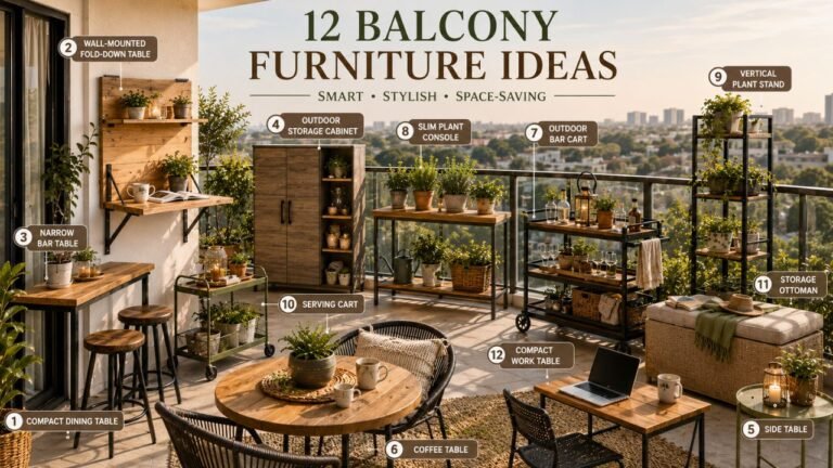 12 Balcony Furniture Ideas That Make Every Inch Work Harder