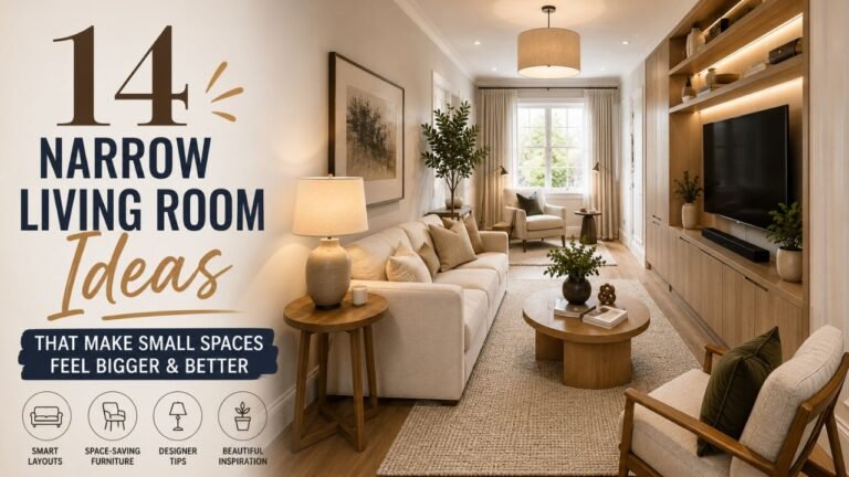 14 Narrow Living Room Ideas That Make a Small Space Feel Surprisingly Spacious